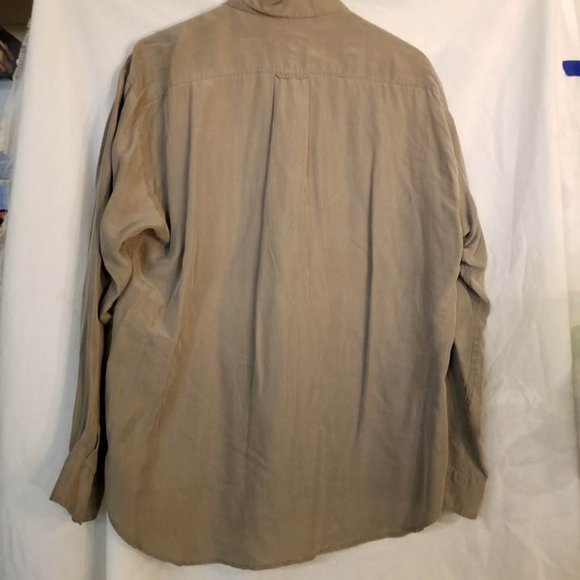 VTG Perry Ellis Silk LS mens shirt - Picture 6 of 7